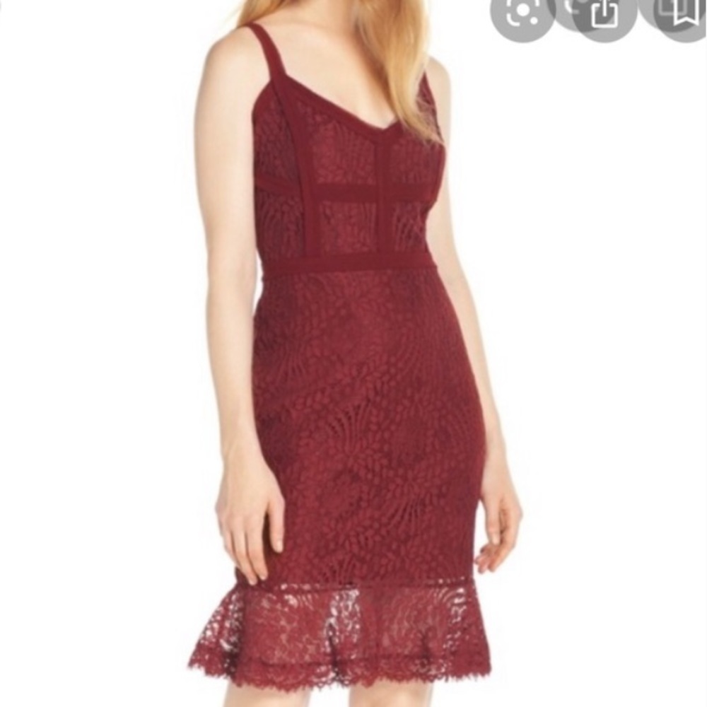 Price is firm New HEARTLOOM Mya Crimson Lace Dress Size Medium